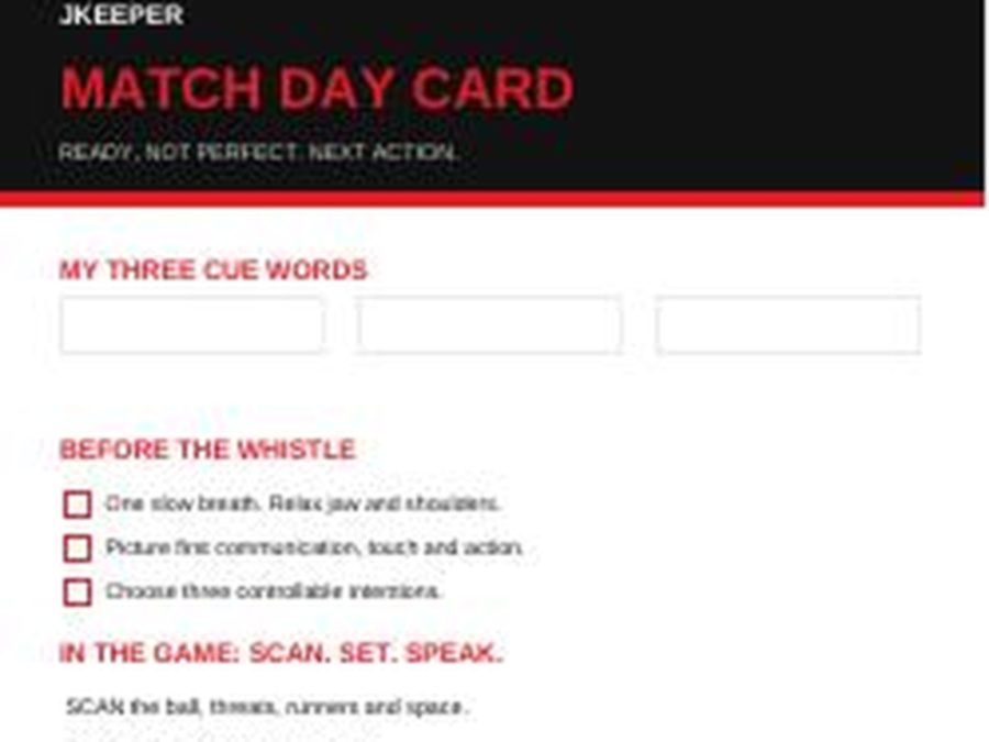 Low-resolution excerpt of the printable match day reset card.